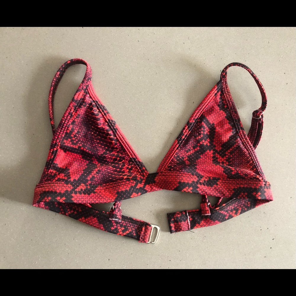 Backbite Snakeskin bikini top